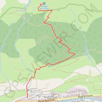 Lanslebourg-Cuchet GPS track, route, trail