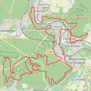 La Malmontagne - Avon GPS track, route, trail