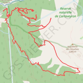 Rando dans la zone Natura des Houches - Gorges de la Diosaz GPS track, route, trail