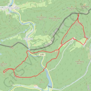 Rando des chateaux GPS track, route, trail