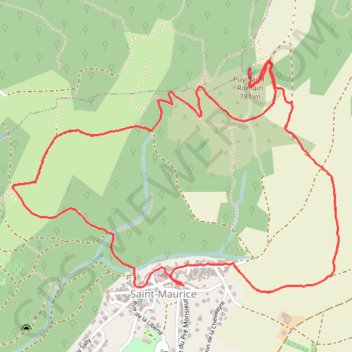 Le Puy de Saint-Romain GPS track, route, trail