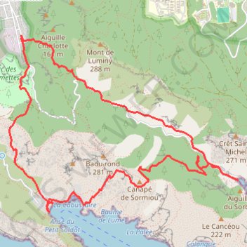 Sormiou - Morgiou GPS track, route, trail