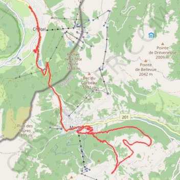 Villapeyron GPS track, route, trail