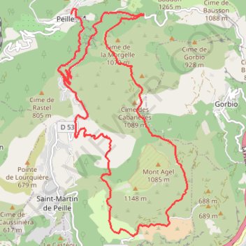 Tour du Mont Agel GPS track, route, trail