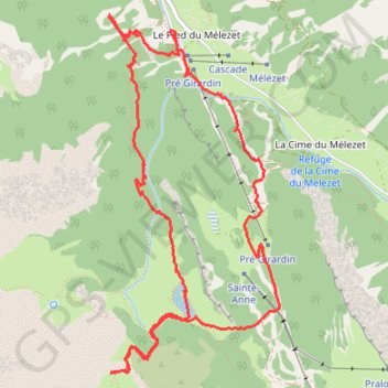 LAC MIROIR GPS track, route, trail