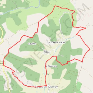 Bagat-en-Quercy GPS track, route, trail