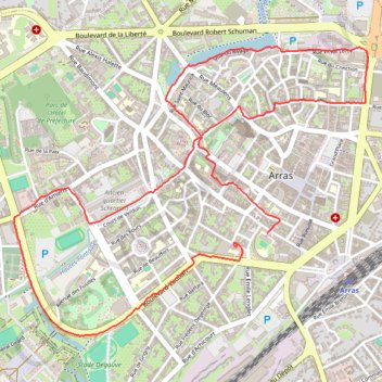 Arras GPS track, route, trail
