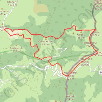 De Goramendi à Goramendi par Ispegi GPS track, route, trail