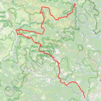 Villefort Anduze GPS track, route, trail