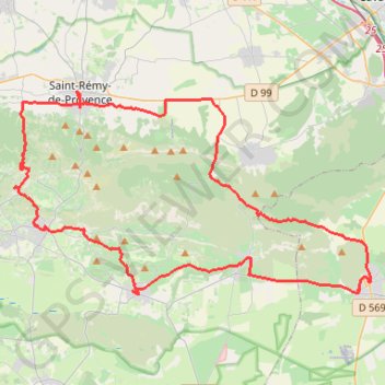 Vélo route - Tour des Alpilles GPS track, route, trail