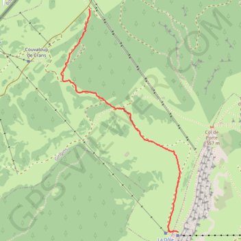 Montée Cuvaloup - La dole GPS track, route, trail
