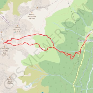 Brèche de Roche Fendue GPS track, route, trail