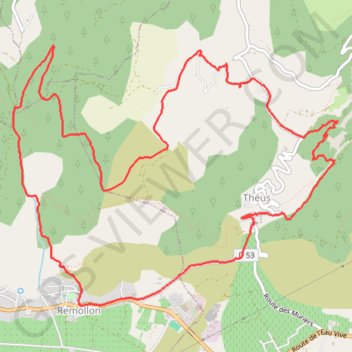 Remollon Chapelle Saint Pierre GPS track, route, trail