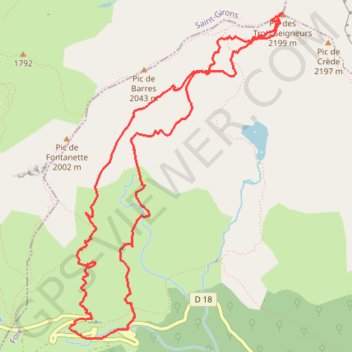 Ski Rando - Pic des Trois Seigneurs GPS track, route, trail