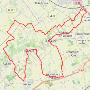 LES WEPPES GPS track, route, trail