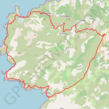 Campomoro - Tizzano - Sartène GPS track, route, trail