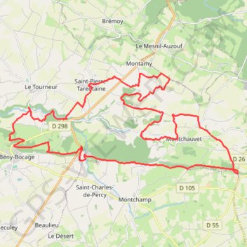 Circuit7_Les-collines-normandes GPS track, route, trail