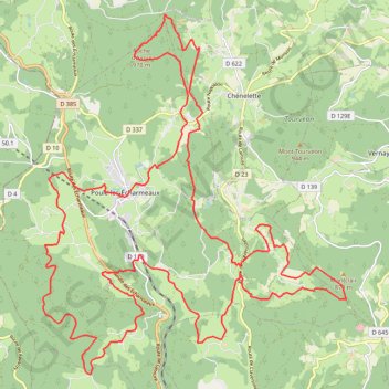 Pays Beaujolais - Haute Vallée d'Azergues - Poule-les-Écharmeaux GPS track, route, trail