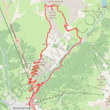Passo Roccia Verde (val Susa) GPS track, route, trail