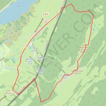 Le noirmont GPS track, route, trail