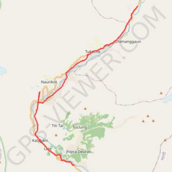 Tour Annapurna - Jour 13 - Marpha - Ghasa GPS track, route, trail