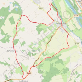 Circuit des hameaux - Beaulieu-sur-Loire GPS track, route, trail