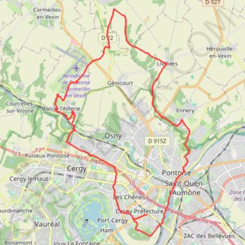 Cergy-Epiais-Rhus GPS track, route, trail