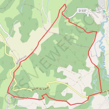 Pardies Piétat - Par les bois du sanctuaire GPS track, route, trail