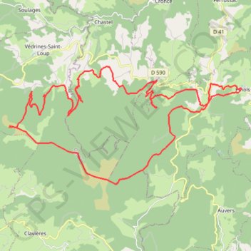 Tour de la Margeride GPS track, route, trail