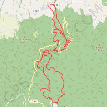 Fontiragnou GPS track, route, trail