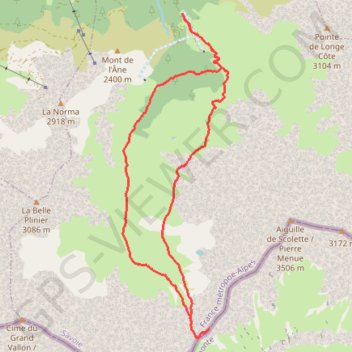 Col de Pelouse GPS track, route, trail