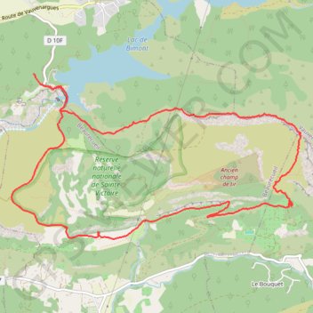 Sainte Victoire - Pas de l'Escalette GPS track, route, trail