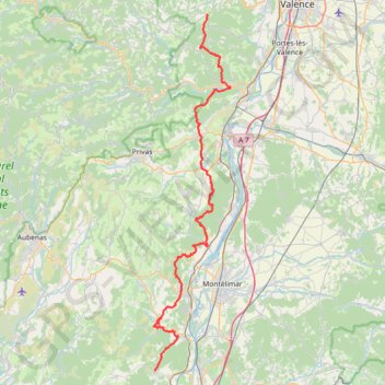 Boffres - Saint-Montan GPS track, route, trail