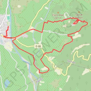 Château d Aguilar GPS track, route, trail