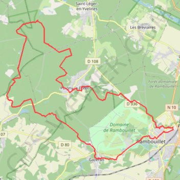 Poigny-la-Forêt GPS track, route, trail