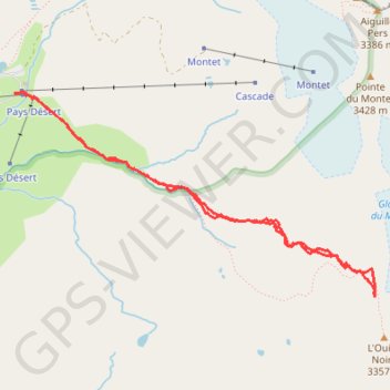 Col de l'Ouille Noire GPS track, route, trail