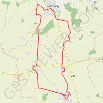 Circuit des lavoirs - Courpalay GPS track, route, trail