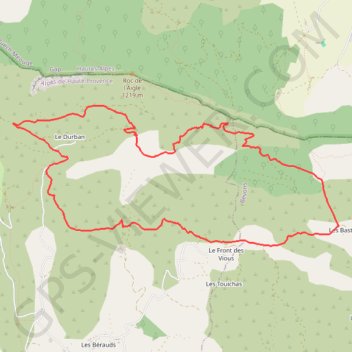 Tour du Peydiou GPS track, route, trail