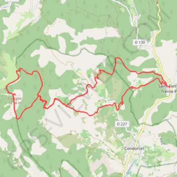Le Pas du Loup GPS track, route, trail