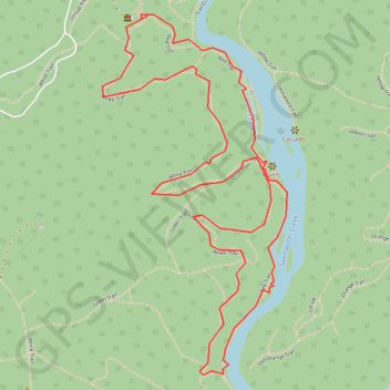 Sweetwater Creek State Park Loop GPS track, route, trail