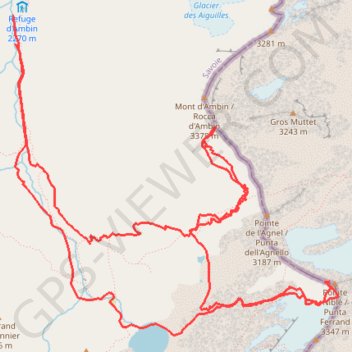 Mont d'ambin et pointe nible GPS track, route, trail