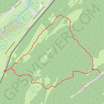 Le Mont Sala depuis La Bourbe GPS track, route, trail
