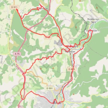 Autour du Puech D'Andan GPS track, route, trail