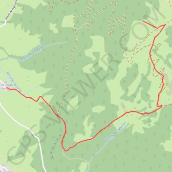 Randonnée raquettes : La croix d'Allant GPS track, route, trail