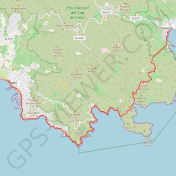 [Itinéraire] (E 12 - GR 92) Cadaqués - Rosas GPS track, route, trail