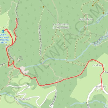 Col de l'Alpettaz - Fort de la Batterie de Marthod GPS track, route, trail