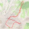 Pic de Bure par les Combes Ratin, Aurouze et Mai (Dévoluy) GPS track, route, trail