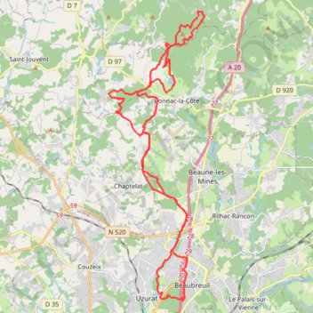 Uzurat Beausoleil GPS track, route, trail