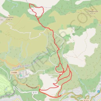 Bois de la Marbrière. GPS track, route, trail