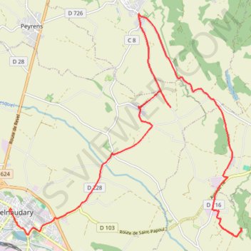 Bassens GPS track, route, trail